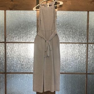 Midi-Romper Nautical Blue/White